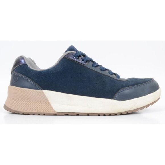 Lands' End Errand Runner Trainers Blue Suede Leather Sneakers Women's 8B Comfy - Picture 5 of 12